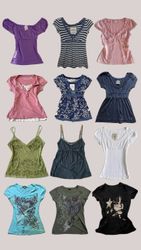 Y2K mixed tops