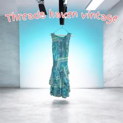 TH# 195 Y2K Embroidered Mesh Fairycore D..