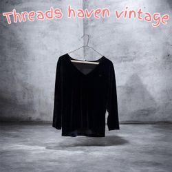 TH# 204 Vintage Long Sleeve Blouse & Long Dress | ..