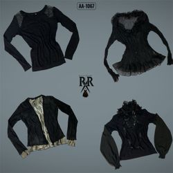 Y2k Black Beauty Mix Tops (AA-1067)