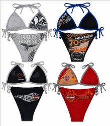 CR9526 Upcycled Harley Bikinis