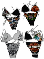 CR9527 Upcycled Harley Bikinis