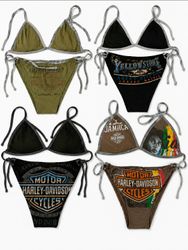 CR9528 Upcycled Harley Bikinis