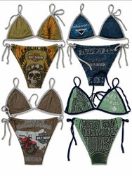 CR9529 Upcycled Harley Bikinis