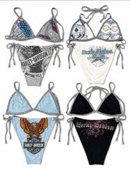 CR9532 Upcycled Harley Bikinis