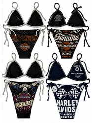 CR9534 Upcycled Harley Bikinis