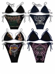 CR9535 Upcycled Harley Bikinis