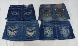 CR9549 Y2K Mini Denim Skirts