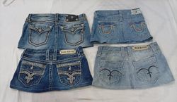 CR9558 Upcycled Mix Branded Mini Denim S..