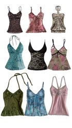 Y2K mixed tops