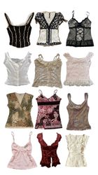Y2K mixed tops