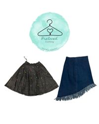Y2K urban curation denim midi skirts (220626-31)