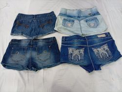 CR9552 Upcycled Y2K Mini Denim Shorts
