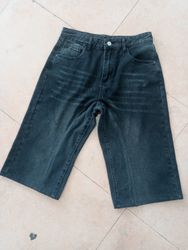 Upcycled denim shorts
