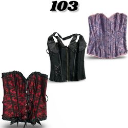 Vintage Steampunk Faux Leather Halter Corset Vest ..