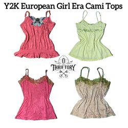 Y2K European Girl Era Cami Tops TY-063