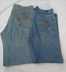 CR9593 Upcycled Carhartt Double Knee Jeans