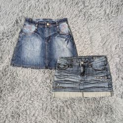 ***Y2K Low Rise Mini Denim Skirts Bundle