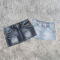 ***Y2K Denim Mini Skirt Bundle | Vintage Low Rise ..