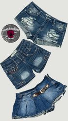 Y2k denim shorts WR1902