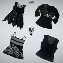 Y2k Black Gothic Mix Tops (AA-1075)