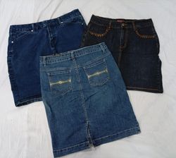 CR9605 Y2K Midi Denim Skirts