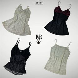 Y2k Black And White Cami (AA-1077)