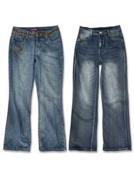 (FV-1887) Y2K Boyfriend Flared Jeans