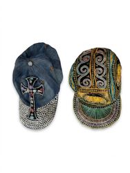 (FV-1886) Y2K Beads Detail Baseball Hats