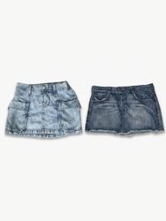 (FV-1885) Jupes en jean mini Y2K