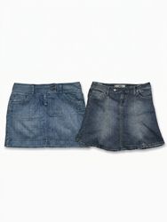 (FV-1884) Y2K Denim Mini Skirts