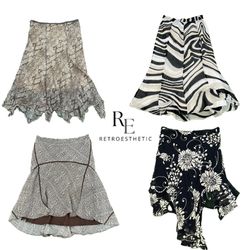 Y2K Prais Hilton Era Girl Poly Skirts RE-3444