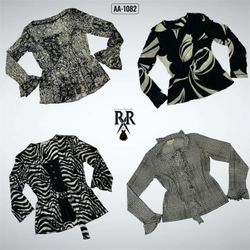 Y2K Iconic Black & White Mix Printed Full Sleeve T..