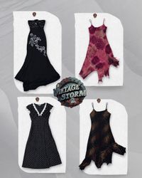Y2K Grunge Poly Dress