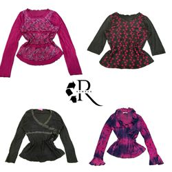 Y2K Natures Vibes Printed Full Sleeves Tops RW-217..