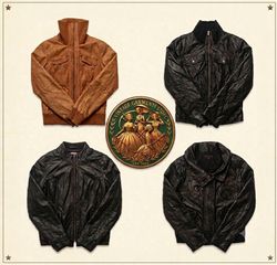 Premium Euro Unisex Vintage Leather Jacket Bundle ..