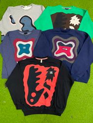 Upcycled Mixed branded patchwork sweatshirt #36