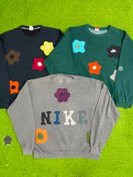 Upcycled Nike sweatshirt & hoodie patchwork #37