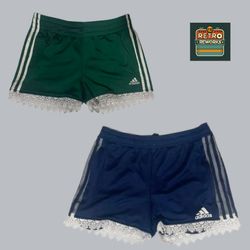 Upcycled Lace Trim Track Short