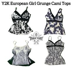 Y2K European Girl Grunge Cami Tops TY-064