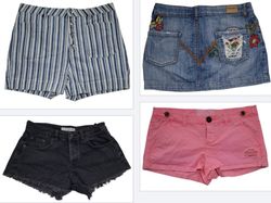 Y2k +boho vibes Trendy shorts and skirts.