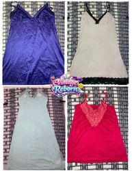 Vintage Y2K Slip & Lace Cami Bundle – Romantic Sle..