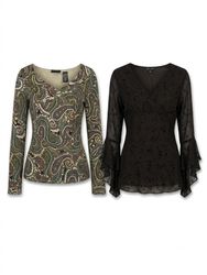 (FV-1903)     Vintage Earth Tone Boho Women’s Tops..