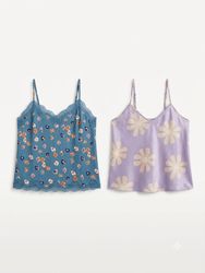 (FV-1898)     Vintage Cami & Floral Tank Tops Bund..