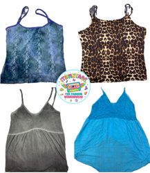 Vintage Y2K Printed & Crochet Cami Bundl..