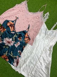 Silk nighty top