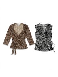 (FV-1894)     Y2K Animal Print Women’s Tops Bundle..