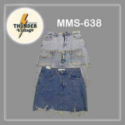 Denim Mini Skirt (Mms638)