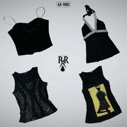 Y2k Black Rave Mix Tops (AA-1085)