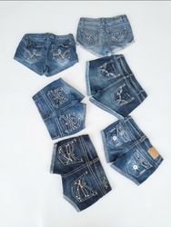 Selection of Vintage Y2K Denim Mini Shorts (S-16)